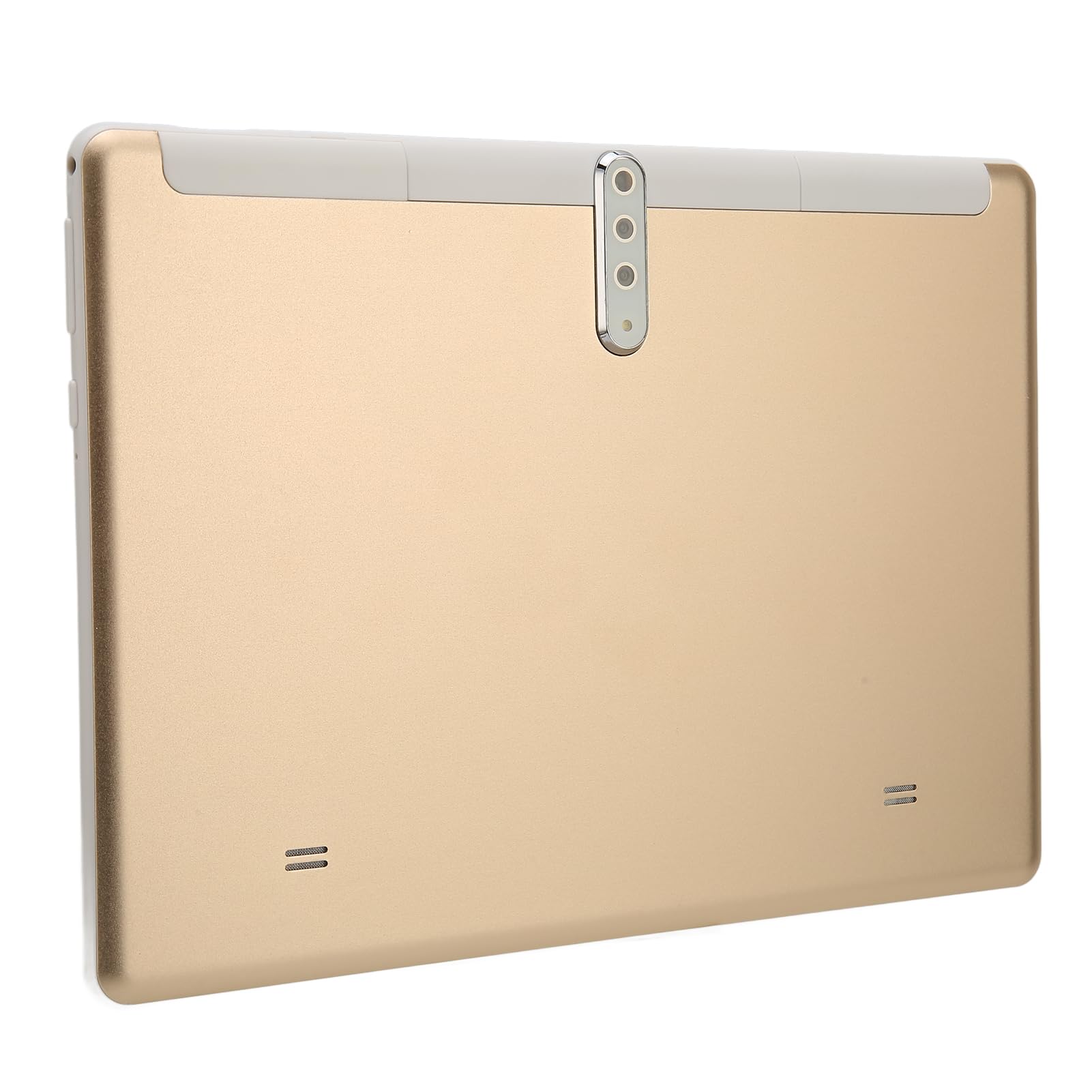 Honio 10.1 Inch HD Tablet, 4GB RAM 64GB ROM Calling Tablet 2.4G 5G WiFi 100-240V Gold, 12 for Office (US Plug)
