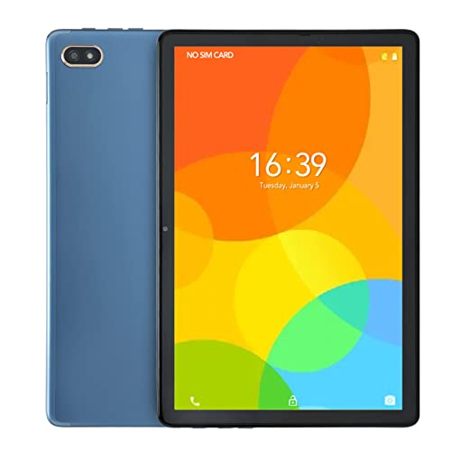 10.1 Inch Tablet, 4G LTE Phone Tablet Vibrant Colors TypeC Charging Octa Core Home 11 (Blue)