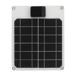 solar panel, monocrystalline solar power generator panel high efficiency weather resistant for rv (white)