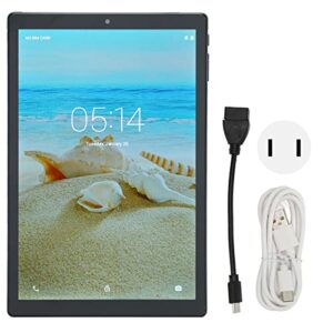 Honio 10 Inch Tablet, Kids Tablet 8 Core CPU 5GWIFI Blue 100‑240V (US Plug)