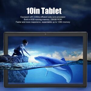 Honio Tablet PC, 5G WiFi 100-240V 10 Inch Tablet Octa Core Processor Reading 11 (US Plug)