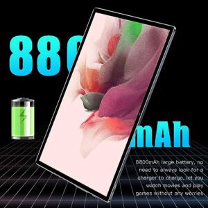 10.1 Inch Tablet for Android 12, 2 in 1 Tablet, 1920 x 1200 FHD Display, 4GLTE 5G WiFi, 12GB RAM, 256GB ROM, 8+20MP Dual Camera (US Plug)