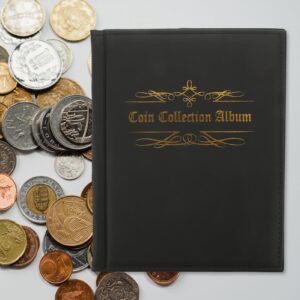 BESTOYARD Commemorative Coin Books Coin Collectors Gift Coin Organizer Book Coin Collecting Album Coin Collection Organizer Album Coin Collection Book Album Book for Coins In-line Skin