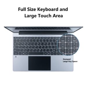 ANMESC Laptop Computer, 16GB RAM 512GB ROM, Celeron Quad-Core Processors, 15.6" 1080P FHD Laptops, 38000mWh Battery, Laptop Computers Support WiFi, Bluetooth, Type-C, TF Card