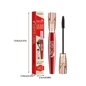 Fiber Mascara Fiber Long Curly No Dizzy Crown Shaped Mascara Thick Curly Waterproof Sweat Proof Long-lasting Eye Black