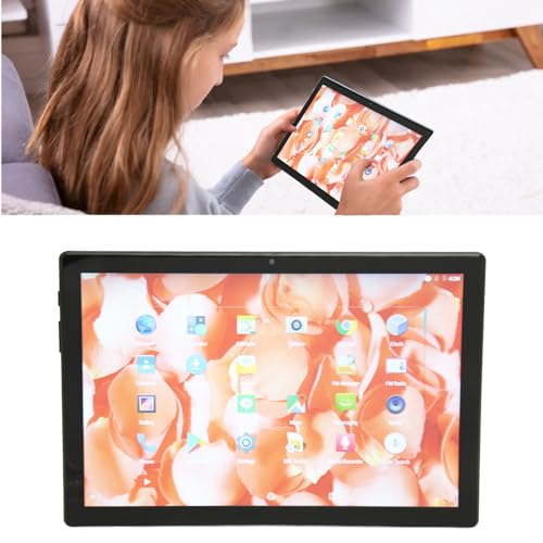 Honio 5G WiFi Tablet, 8GB 256GB 100-240V 4G Network Dual Speaker 8MP 16MP 10.1 Inch FHD (US Plug)