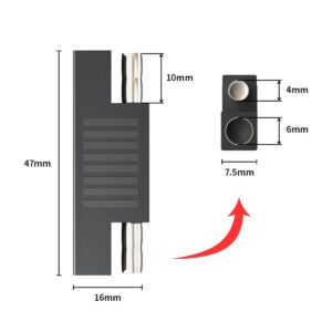 ELFCULB SAE Polarity Reverse Adapter SAE Connectors Quick Disconnect Plugs for Solar Panel SAE Extension Cable Battery Power Charger Maintainer(15 Pack)