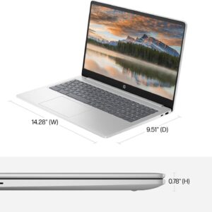 HP 2023 Chromebook Laptops for Student & Business, 15.6'' HD Computer, Intel Pcocessor N200(up to 3.7 GHz), DDR5 8GB RAM, 192GB(64GB SSD+128GB Card), USB-C, Wi-Fi, Lightweight, Chrome OS, ROKC Bundle