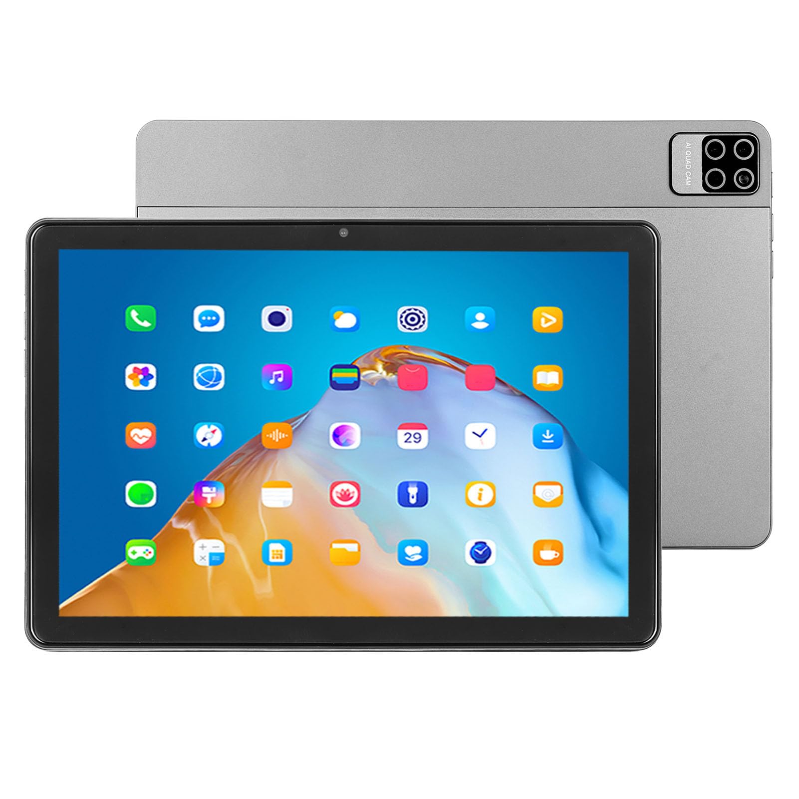 Honio Tablet, 10.1 Inch Smart Tablet 16GB RAM 1TB ROM 8 Cores Multifunctional for Business for Video (US Plug)