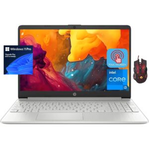 hp 2023 newest laptop, 15.6 inch hd touchscreen, intel core i3-1215u (up to 4.4ghz, beats i5-1135g7), 32gb ram, 2tb ssd, intel uhd graphics, wifi, bluetooth, long battery life, windows 11 home
