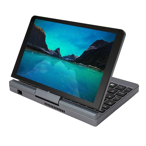 Jopwkuin Mini Laptop, Touch Screen Fast Charging 1.9MP Camera 8 Inch Laptop PC LPDDR5 12GB RAM with Stylus for Work for Windows 10 11 Supported (12GB+512GB US Plug 100‑240V)