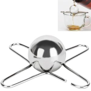 weiguzc coffee cooling tool with reusable stainless steel ice sphere - unlock coffee true flavors, also ideal for bourbon, scotch, and cocktails - 40mm round shape (1)