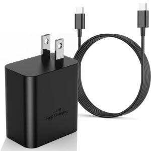 45w samsung usb-c super fast charger type c android phone fast charger with type c wall charger block and 6ft fast charging cable for samsung galaxy s23 ultra, s23+/s23/s22/s21/s20/note 20/note 10