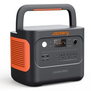 jackery solar generator 1000 pro 100w, 1002wh portable power station with 100w solar panel, ultra-charging system in 1.8h, automotive-level bms, 2xpd 100w ports for rv outdoor camping & outages
