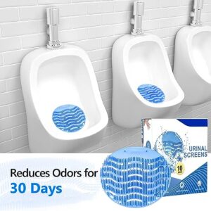 Urinal Screens Deodorizer (10-Pack), Urinal Screen Anti-Splash With Easy Fit & Multiple use, Urinal Screen Cakes for Toilet,Bathroom,Restaurants,Offices,Schools,Hotels