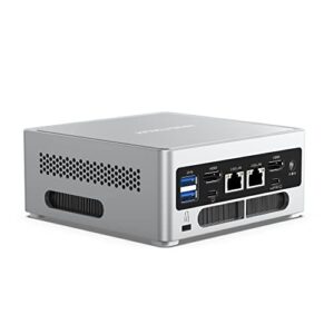 MINISFORUM NAB5 Mini PC 12th Gen Core i5-12450H 8C/12T up to 4.4GHz Mini Computer with Intel UHD Graphics, 32G DDR4 512G PCIe4.0 SSD, 2X HDMI, 2X USB-C, 2X 2.5G LAN, 4X USB3.2 Type-A Desktop Computer