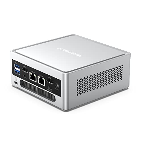 MINISFORUM NAB5 Mini PC 12th Gen Core i5-12450H 8C/12T up to 4.4GHz Mini Computer with Intel UHD Graphics, 32G DDR4 512G PCIe4.0 SSD, 2X HDMI, 2X USB-C, 2X 2.5G LAN, 4X USB3.2 Type-A Desktop Computer