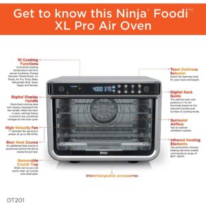 Ninja DT201 Foodi 10-in-1 XL Pro Air Fry (Renewed) Bundle with 3 YR CPS Enhanced Protection Pack