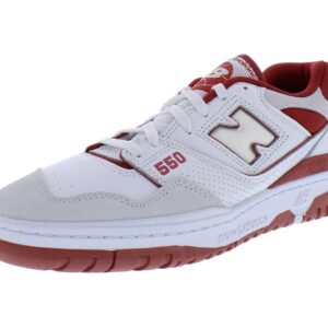 New Balance 550 Unisex Shoes Size 9, Color: White/Red-White