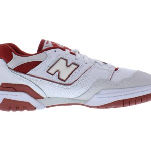 New Balance 550 Unisex Shoes Size 9, Color: White/Red-White