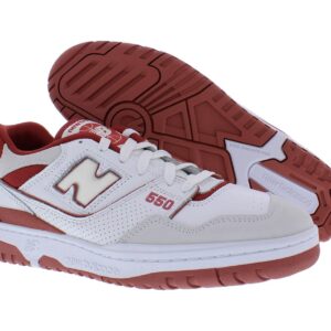 New Balance 550 Unisex Shoes Size 9, Color: White/Red-White