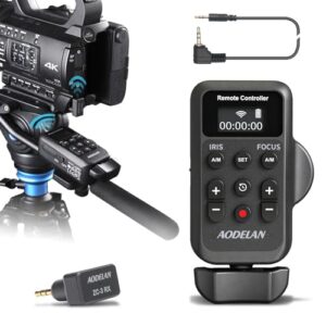wireless camcorder lanc remote control for sony and canon with 2.5mm jack or remote jack, video zoom, focus, iris and recording wireless remote controller for canon vixia hf g40, g50, g70, g60, xa11