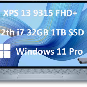 Dell XPS 13 Thin & Light Business Laptop (13.4" FHD+, Intel 10-Core i7-1250U, 32GB DDR5 RAM, 1TB SSD), Long Battery Life, Thunderbolt 4, Webcam, Backlit, Fingerprint, Wi-Fi 6E, IST HUB, Win 11 Pro