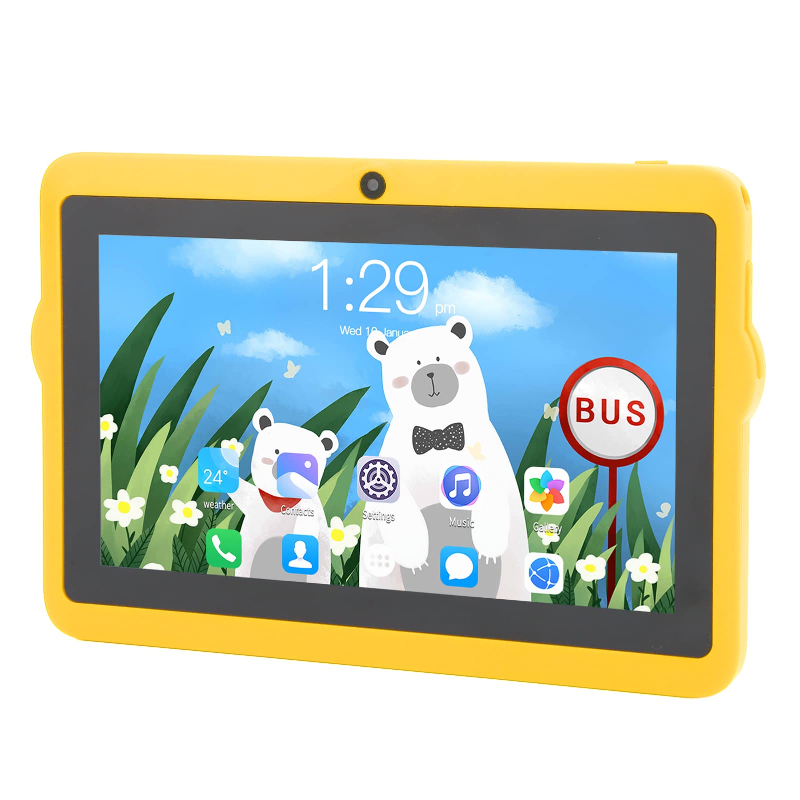 MAVIS LAVEN Kids Tablet, 2GB 32GB Toddler Tablet 5G WiFi Dual Band 100‑240V for Android10 for Home (US Plug)