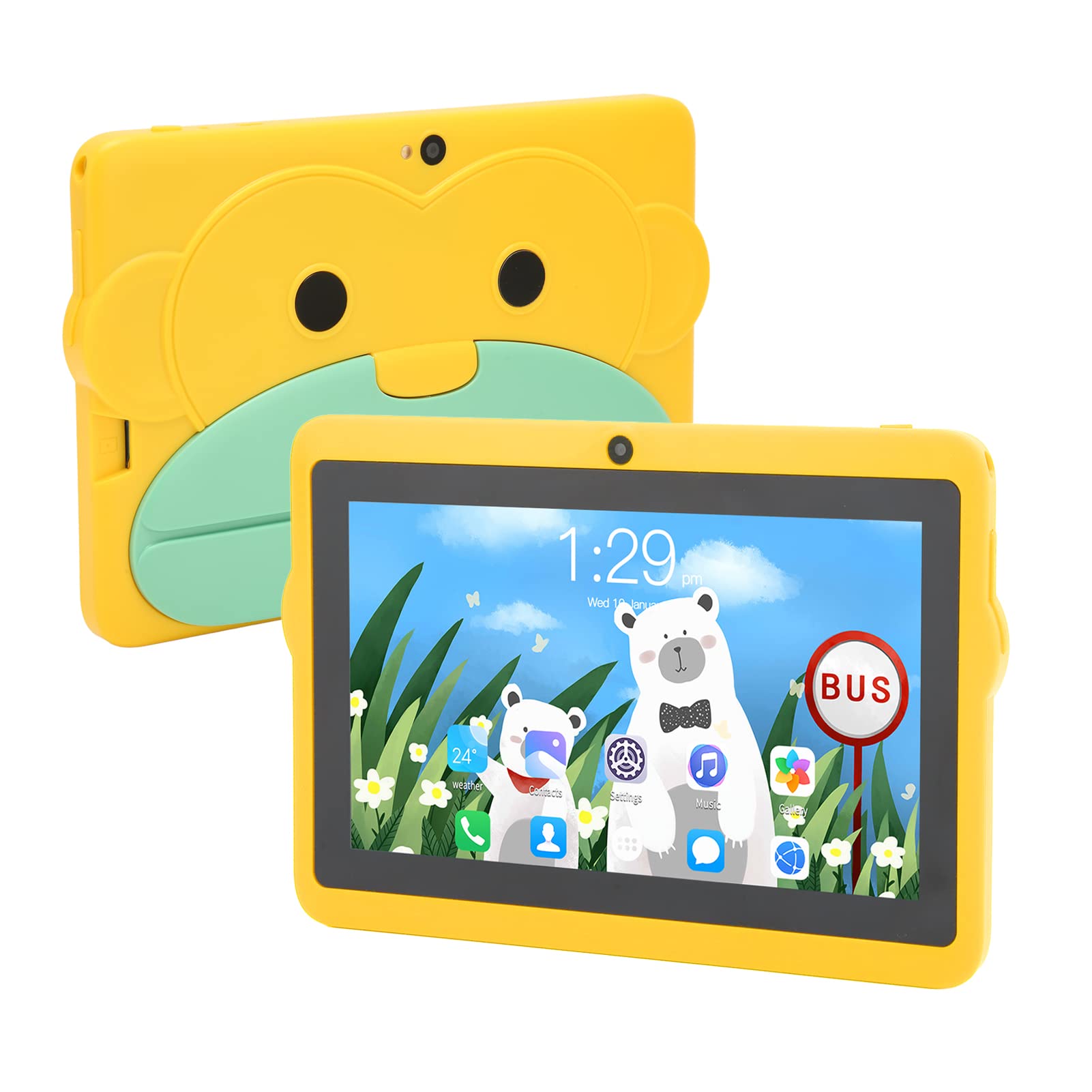 MAVIS LAVEN Kids Tablet, 2GB 32GB Toddler Tablet 5G WiFi Dual Band 100‑240V for Android10 for Home (US Plug)