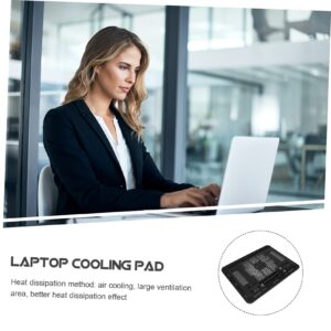 Abaodam Notebook Cooler Tablet Mount Laptop Support Laptop Bracket Gaming Cooling pad Laptop Cooling Stand Tablet car Holder protable Fan Laptop Fan Cooling pad n19 Supplies Iron net Desk