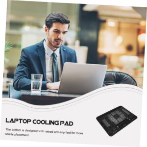 Abaodam Notebook Cooler Tablet Mount Laptop Support Laptop Bracket Gaming Cooling pad Laptop Cooling Stand Tablet car Holder protable Fan Laptop Fan Cooling pad n19 Supplies Iron net Desk