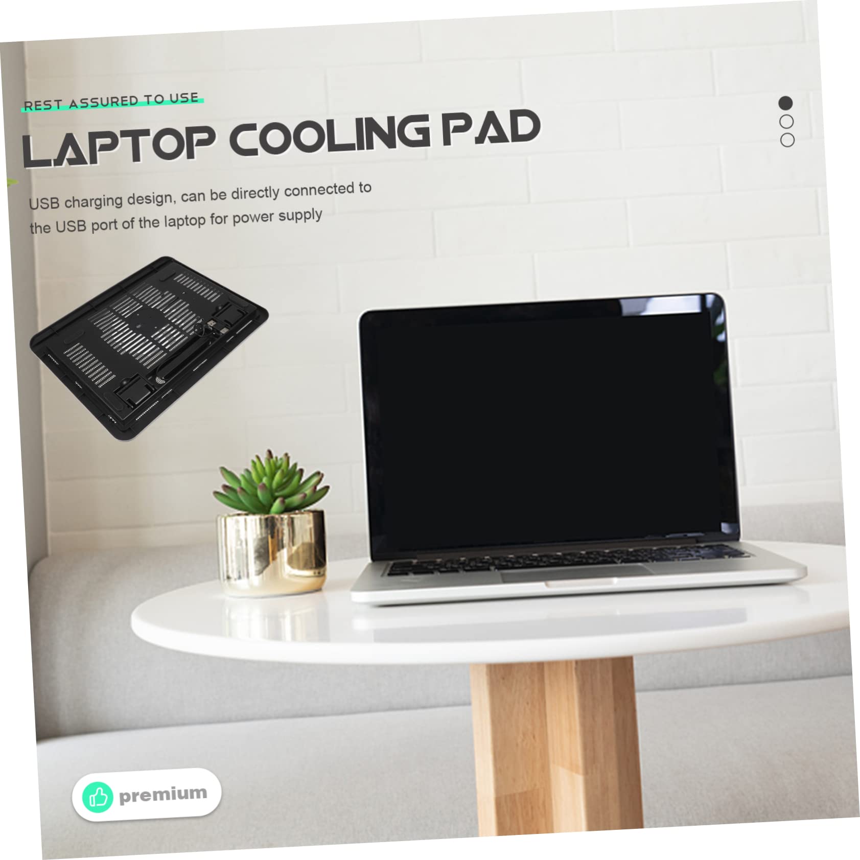 Abaodam Notebook Cooler Tablet Mount Laptop Support Laptop Bracket Gaming Cooling pad Laptop Cooling Stand Tablet car Holder protable Fan Laptop Fan Cooling pad n19 Supplies Iron net Desk