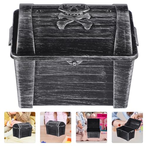 TOYANDONA Treasure Chest Piggy Bank Decor Pirate Party Supplies Pirate Ornament Pirate Treasure Chest Mini Pirate Chest Pirate Birthday Party Supplies Child Toy Gift Box Plastic