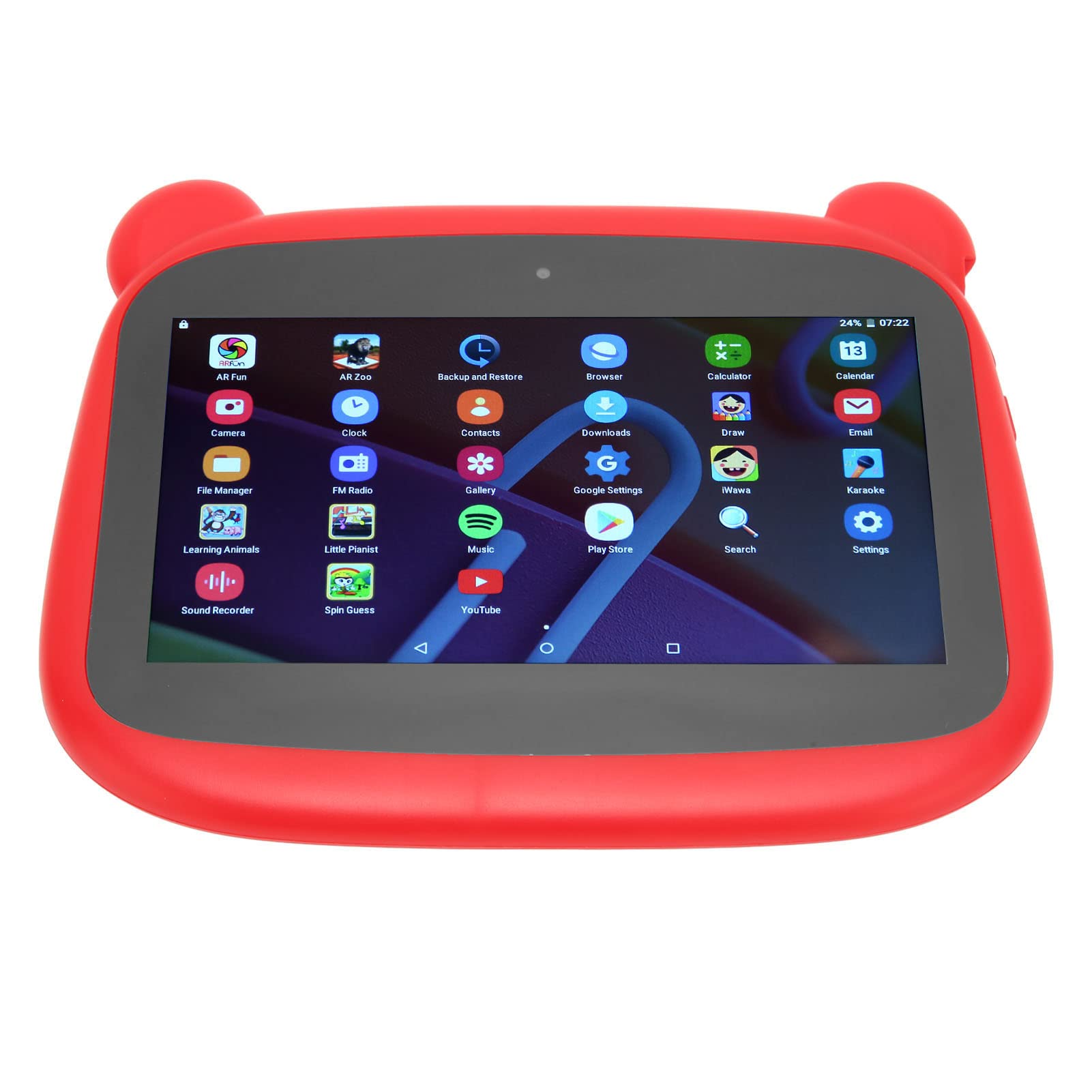 MAVIS LAVEN Kids Tablet, US Plug 100‑240V Dual Camera Octa Core 5000mAh HD Tablet for Ebook (US Plug)