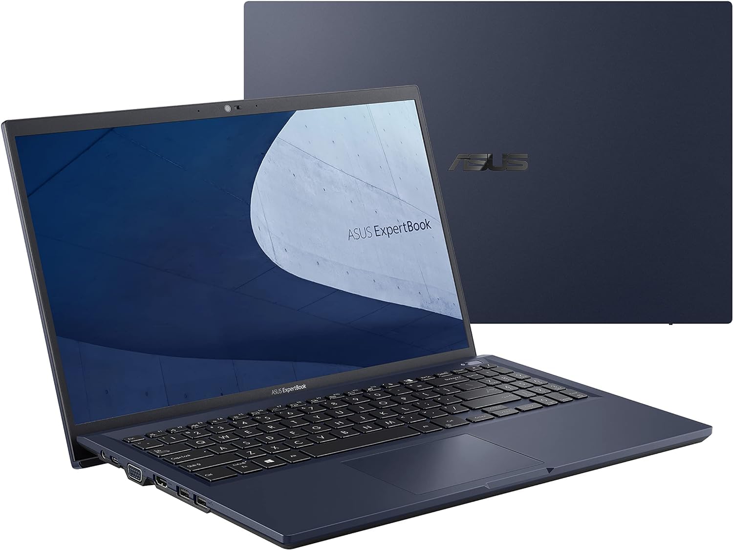 ASUS ExpertBook B1 B1500 Business Laptop (15.6" FHD, Intel Core i7-1165G7, 36GB RAM, 1TB PCIe SSD), Fingerprint, Backlit, 3-Yr Warranty, IST Cable, Ethernet, Wi-Fi 6, Webcam, Win 11 Pro, Star Black