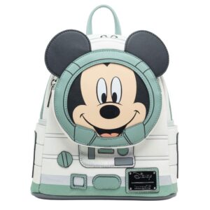 loungefly disney glow in the dark mickey mouse spaceman cosplay women's backpack