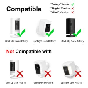 Ring Camera Solar Panel, Compatible with Ring Stick Up Cam Battery, Ring Spotlight Cam Battery, Not for Spotlight Plus/Pro, Waterproof, 6W Fast Charging, DC3.5mm Plug (2Pack)