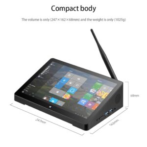 AXCID PIPO X10S Mini PC 10.1 inch IPS1920*1280 Celeron J4105 8G RAM+128G ROM Tablet PC BT HDMI RS232 4*USB 3.0 POE