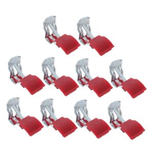 doitool 10pcs sink mounting clips sink installation clips under sink mounting sink clips undermount support brackets sewer mounting clip kitchen sink clips punch hole bowl manganese steel