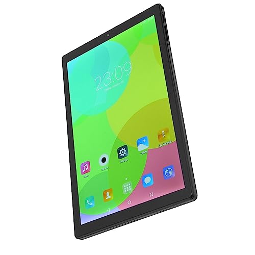 MAVIS LAVEN Black Tablet, Reading Tablet 6GB RAM 128GB ROM 100‑240V 2560x1600 for Work (US Plug)