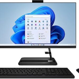 Lenovo IdeaCentre F0G1 2023 All-in-One Desktop 23.8" FHD | Ryzen 3 5425U 4-Core AMD Radeon Graphics | 16GB DDR4 512GB SSD | Bluetooth 5.1 | Windows 11 Home | Black