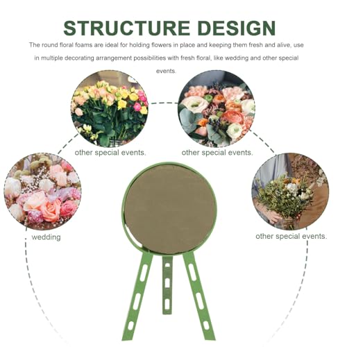 EXCEART Wedding Decoration Wedding Ceremony Decorations Flower Rack Flower Trellis Party Flower Arrangement Tool Flower Mud Mini Foam Stand Flower Arrangements Shelf Cutting Paste Plastic