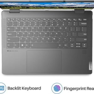 Lenovo Yoga 7i 2-in-1 Convertible Laptop, 14" 2.2K Touchscreen flip, 16GB LPDDR5, 1TB SSD, Intel Core i7-1355U, Intel Iris Xe Graphics, WiFi 6, Backlit KB, Fingerprint, 12 Hours Life, Win 11