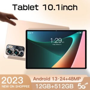 Android 12.0 Tablet Ultra-Thin 10.1 Inch HD 8-Core Tablet Computer Tablets, Voice Call Game Office Tablet, 2+32G, 8600mAh Large Capacity Battery