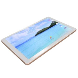 Airshi Tablet Computer, 10.1in RAM 4GB ROM 64GB HD Tablet 5G WiFi Smoothly Operation 8MP 16MP Dual Camera US Plug 100‑240V for Leisure (US Plug)