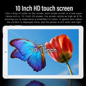 10.1 Inch 2 in 1 Tablet, 4GB RAM 64GB ROM, Octa Core Processor, 10.1 IPS Display, Dual 4G WiFi, Certified Tablet PC with Keyboard (Green)