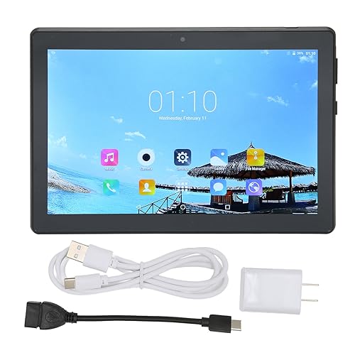 MAVIS LAVEN 8 Inch HD Tablet, Low Blue Light Technology, Support 128GB Memory Card, Tablet PC 100-240V for Gaming, Reading for Android 10 (US Plug)