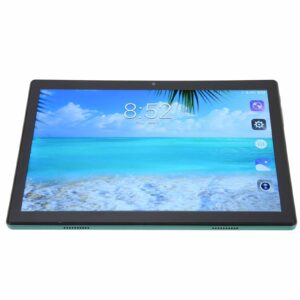 airshi hd tablet, 4g network us plug 100‑240v 10.1 inch portable tablet support fast charging dual speakers for work (green)
