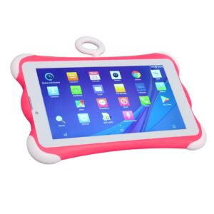 Airshi Kids Tablet, MTK6582 7 Inch 1280x800 Toddler Tablet 128GB Expandable Storage Eye Protection 6000mAh Rechargeable Battery for Playing (US Plug)