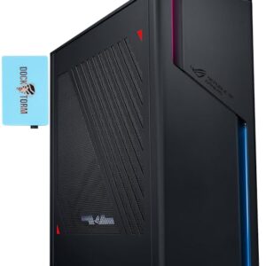 ASUS ROG Gaming Desktop PC, Small Form Factor (Intel i7-13700F 16-Core, GeForce RTX 4070 12GB, 32GB DDR5 RAM, 2x2TB PCIe SSD NVMe SSD (4TB), WiFi 6E, Bluetooth 5.3, Win 11 Home) w/Dockztorm Hub